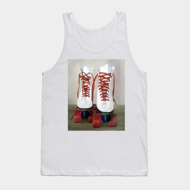 Retro Roller Skates - oil painting Tank Top by EmilyBickell